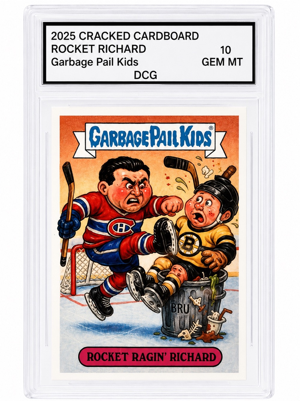 Garbage Pail Kids Maurice Rocket Ragin' Richard Trading Card -